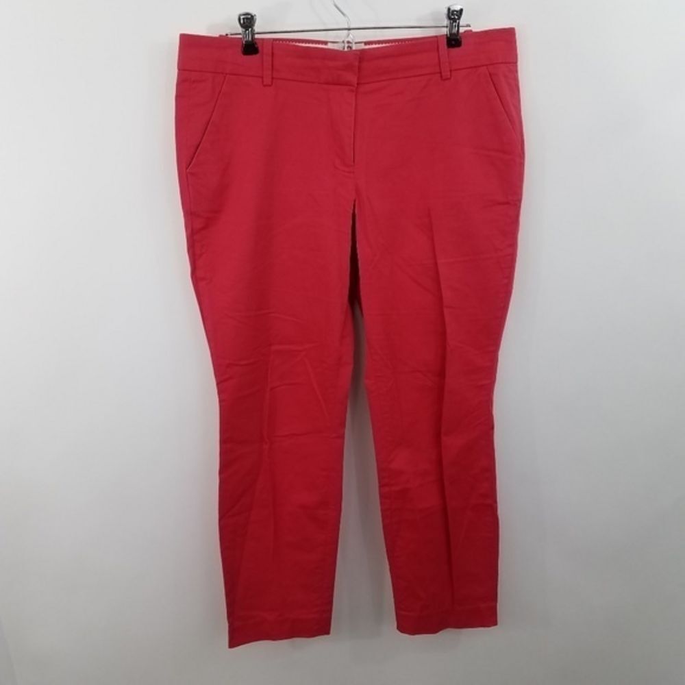 J Crew Cafe Capri 8 Pink Skinny Slim Womens Work C